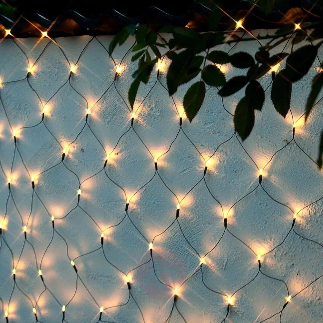 Lumineo Netverlichting 2x2m - 180 Warm Witte LEDs - Zwart