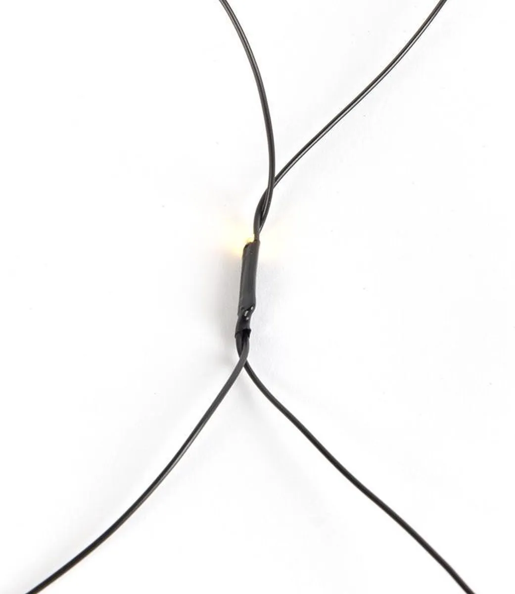 Lumineo Netverlichting 2x2m - 180 Warm Witte LEDs - Zwart