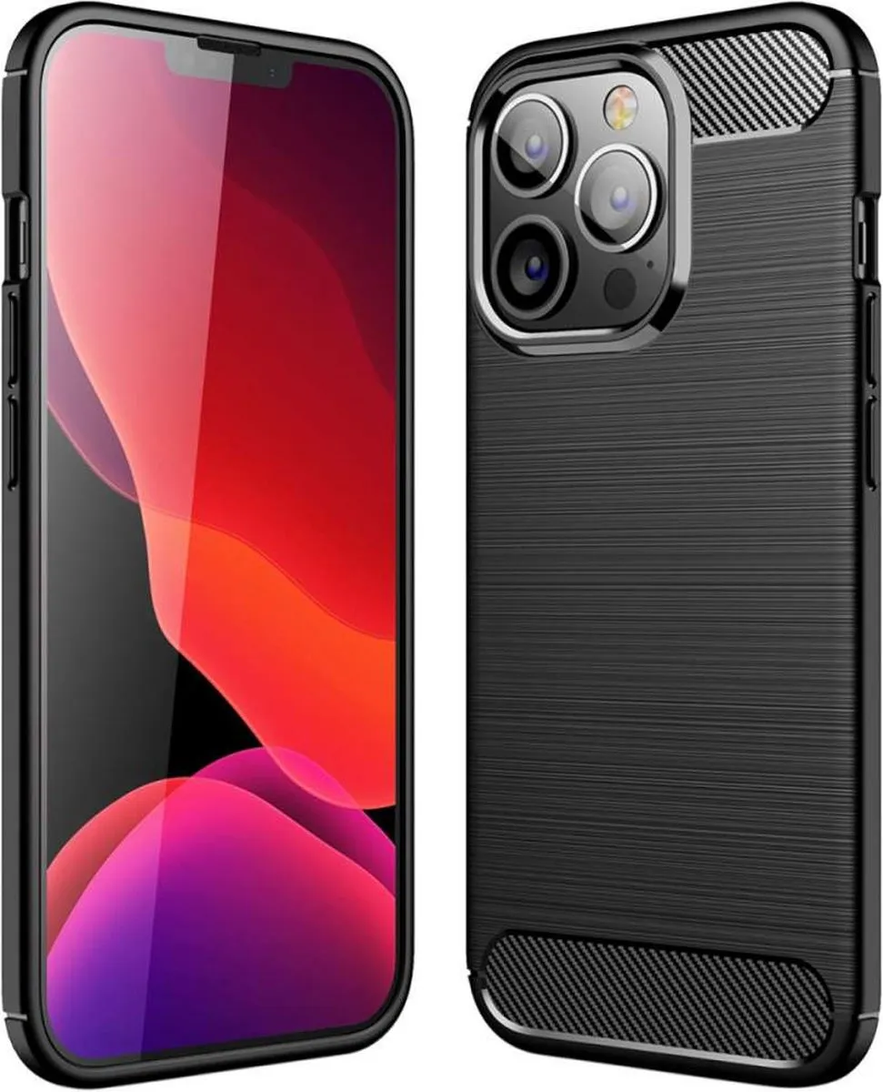 Just in Case Rugged TPU Hoesje iPhone 13 Pro - Zwart