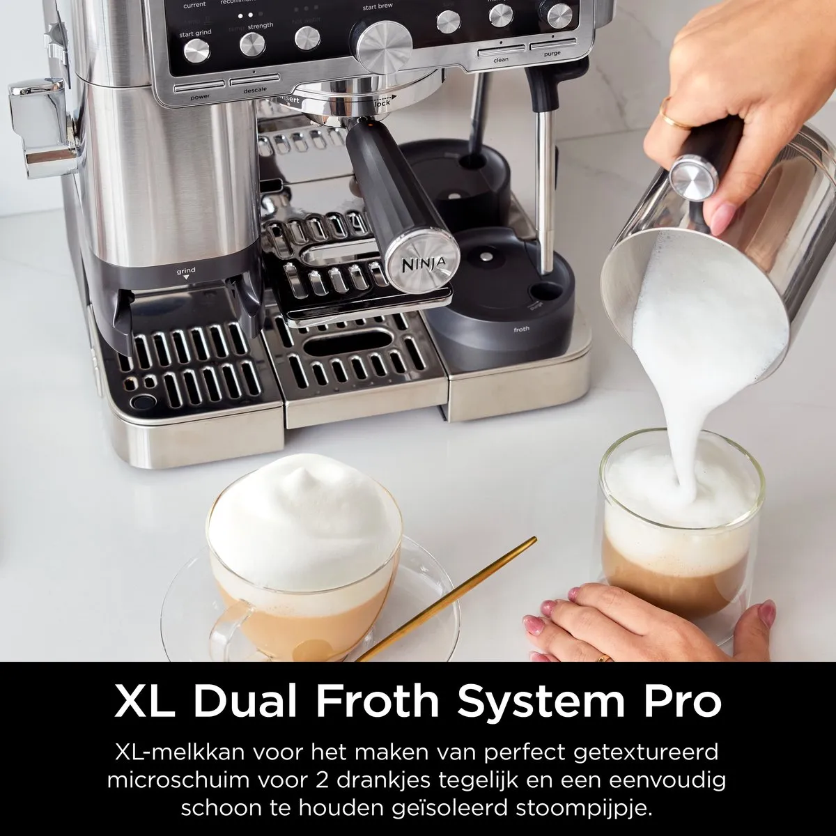 Ninja Luxe Café PRO Espresso- en Filterkoffiemachine met Melkpschuimer - ES701EU