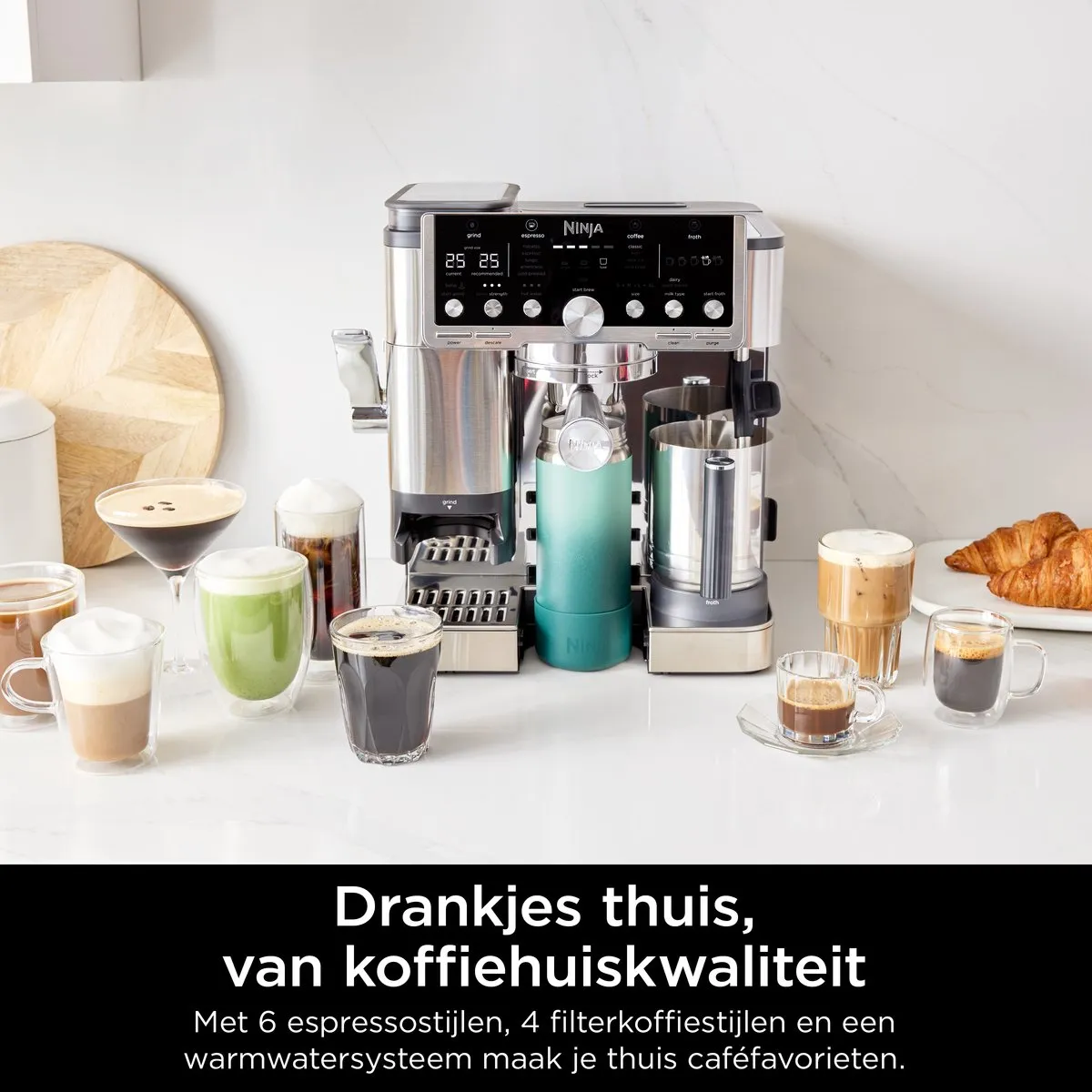 Ninja Luxe Café PRO Espresso- en Filterkoffiemachine met Melkpschuimer - ES701EU