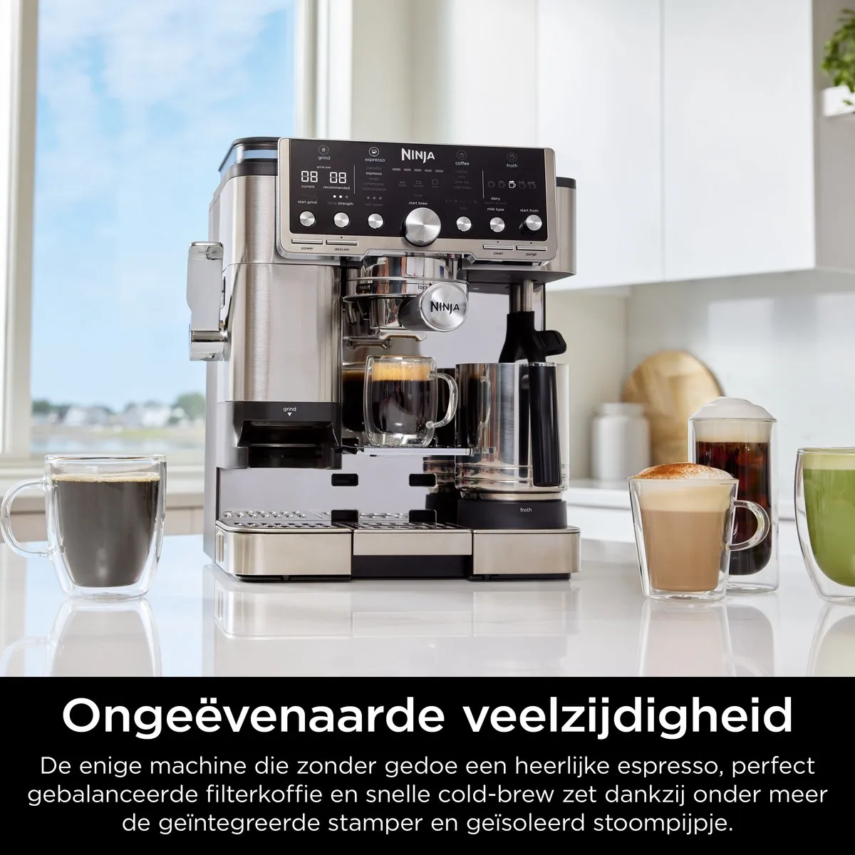 Ninja Luxe Café PRO Espresso- en Filterkoffiemachine met Melkpschuimer - ES701EU