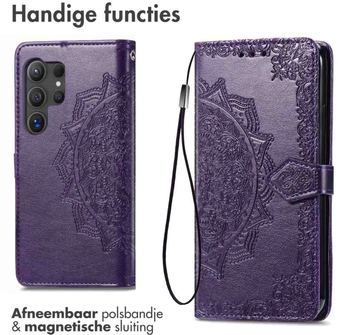 Imoshion Hoesje Samsung Galaxy S24 Ultra - 3 Pasjes - Paars