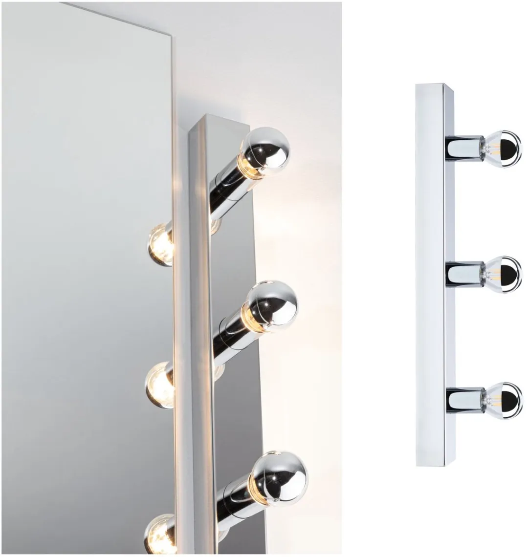 Paulmann LED Spiegellamp Regula II IP44 - 3x40W - Ø45cm - Chroom