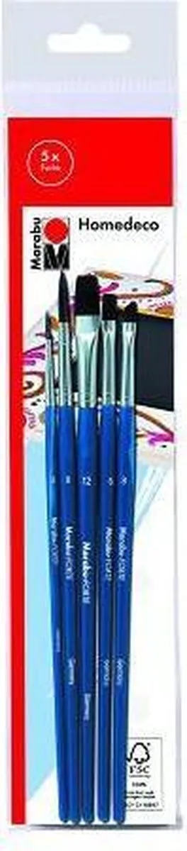 Marabu Penseel Forte Plat Taille 6 - 12 Stuks