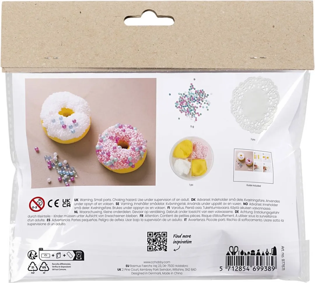 Creativ Company Mini Hobbyset Boetseren Donuts - Multicolor