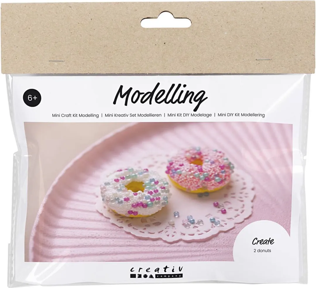 Creativ Company Mini Hobbyset Boetseren Donuts - Multicolor
