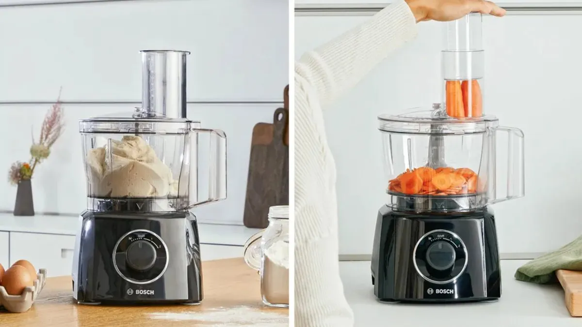 Bosch MCM3PM386 MultiTalent 3 Foodprocessor 900W - Zwart/RVS