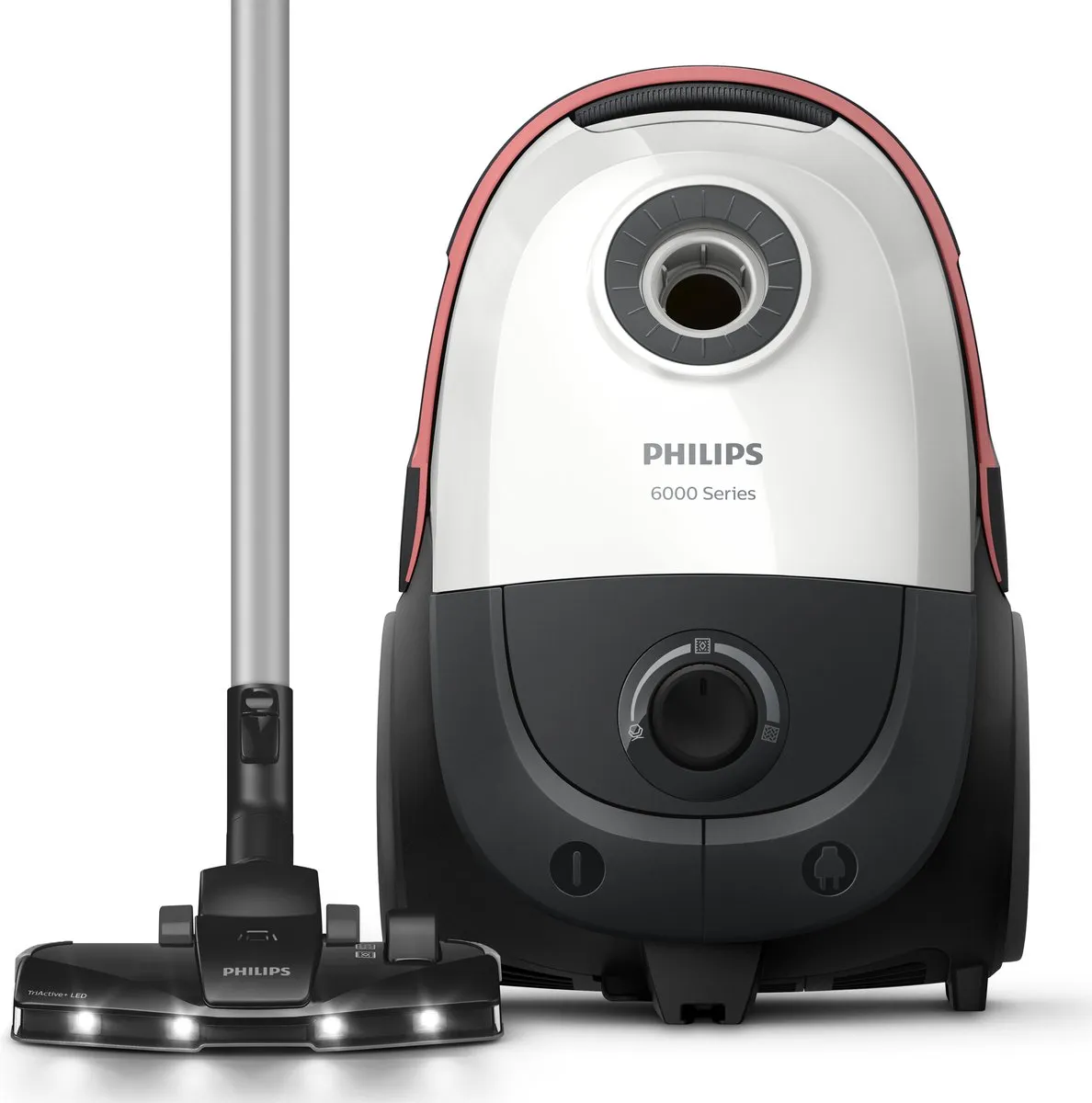 Philips 6000 TriActive+ XD6122/12 Stofzuiger - 900W - 4L Zwart/Wit