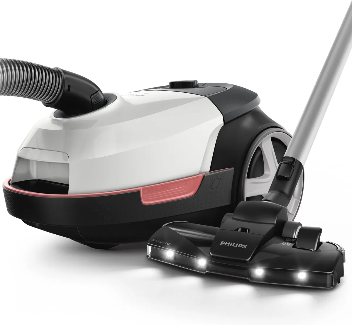Philips 6000 TriActive+ XD6122/12 Stofzuiger - 900W - 4L Zwart/Wit