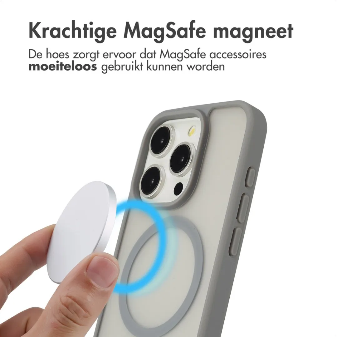 imoshion Hoesje iPhone 15 Pro MagSafe - Grijs