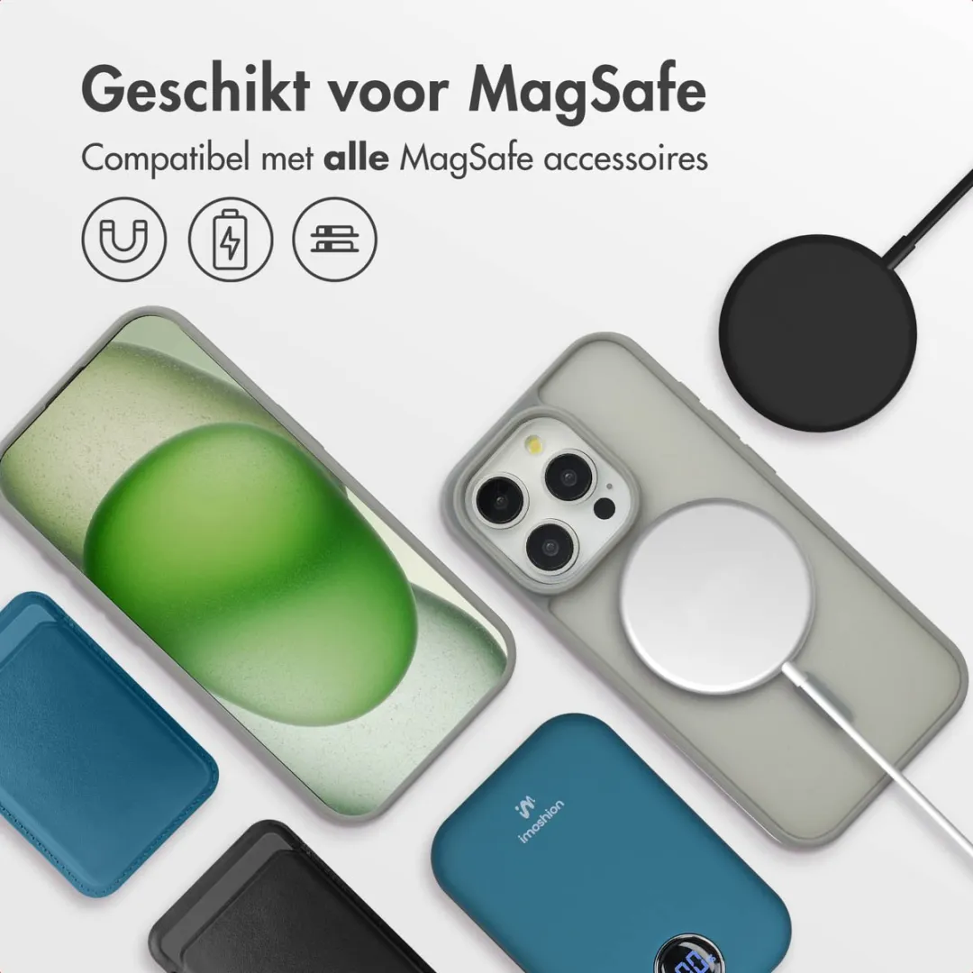 imoshion Hoesje iPhone 15 Pro MagSafe - Grijs