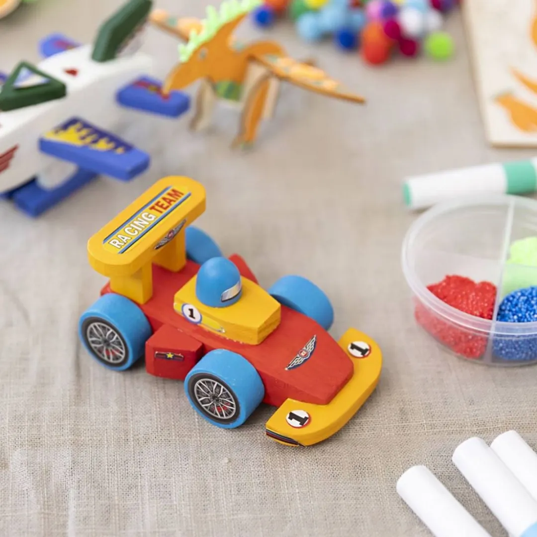 Creativ Company Mini Hobbyset Schilderen Raceauto - Multicolor