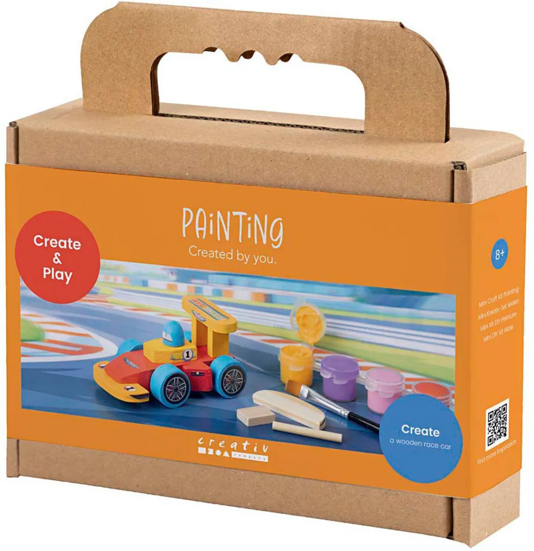 Creativ Company Mini Hobbyset Schilderen Raceauto - Multicolor