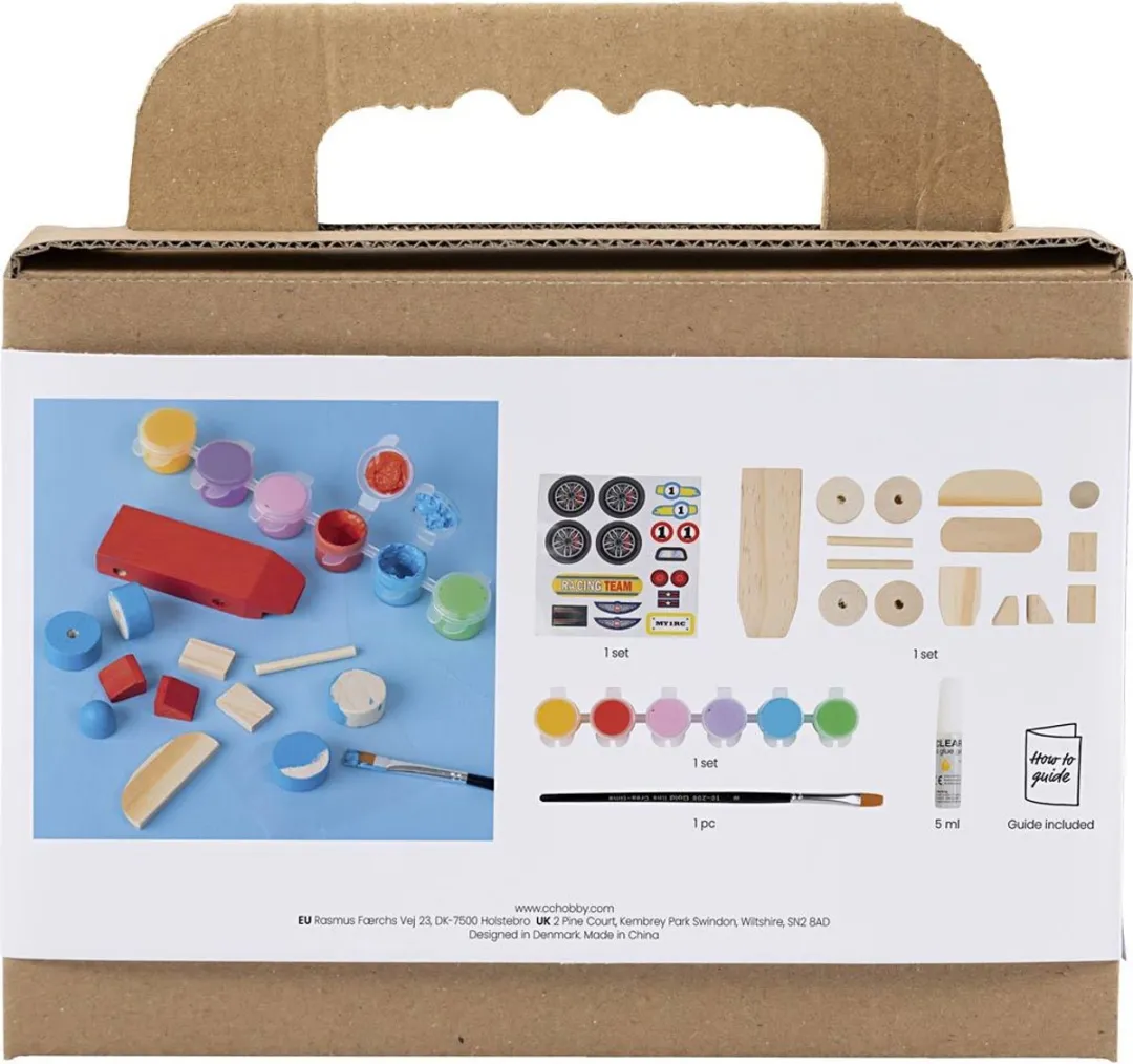 Creativ Company Mini Hobbyset Schilderen Raceauto - Multicolor
