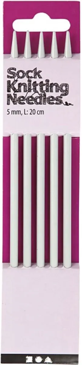 Creativ Company Sokken Breinaalden - 5 Stuks Zilver