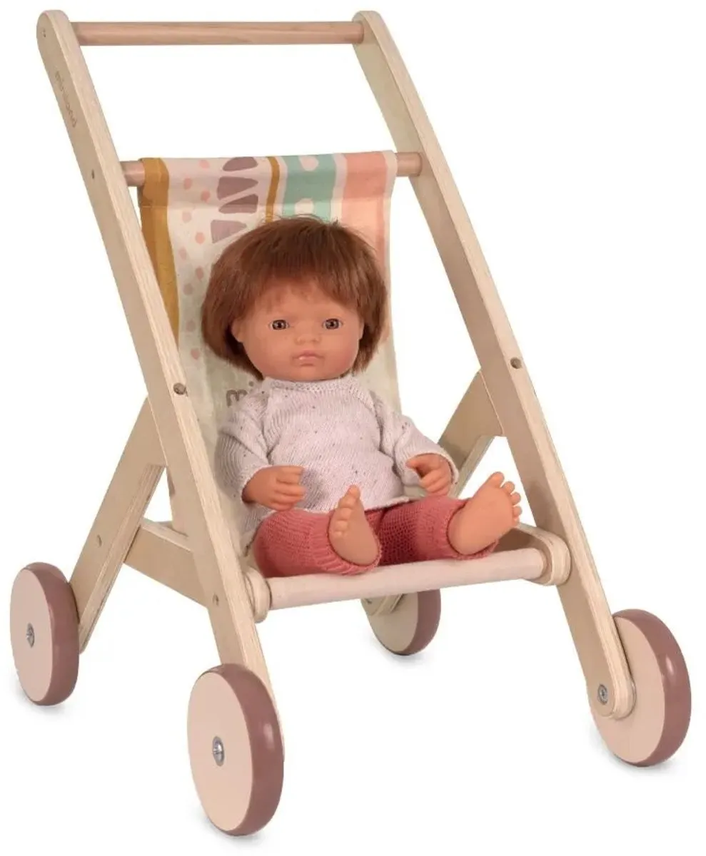 Miniland Poppenbuggy 50cm Naturel - 8231185