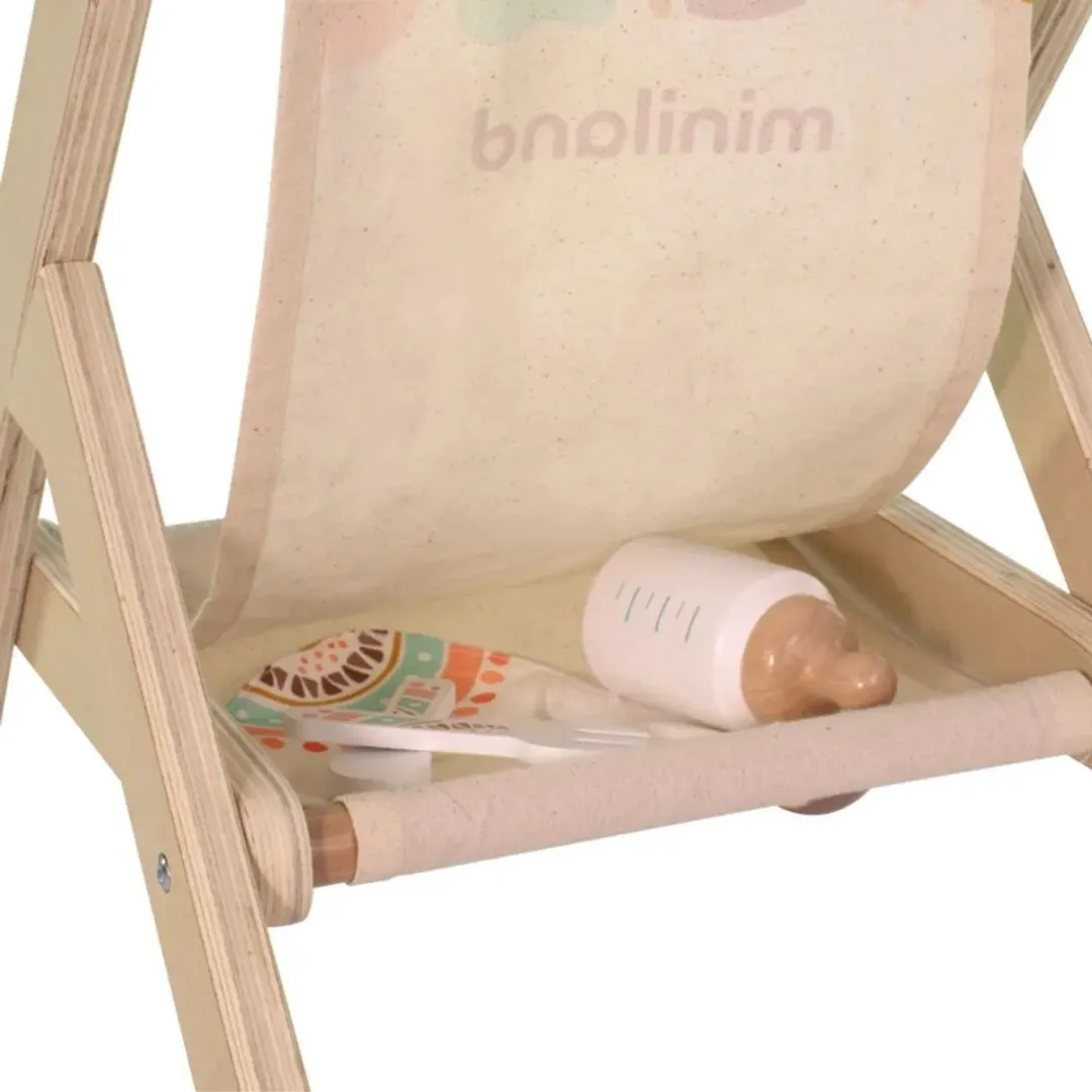 Miniland Poppenbuggy 50cm Naturel - 8231185