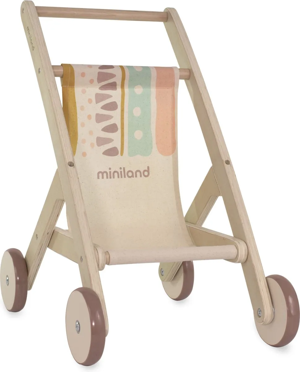 Miniland Poppenbuggy 50cm Naturel