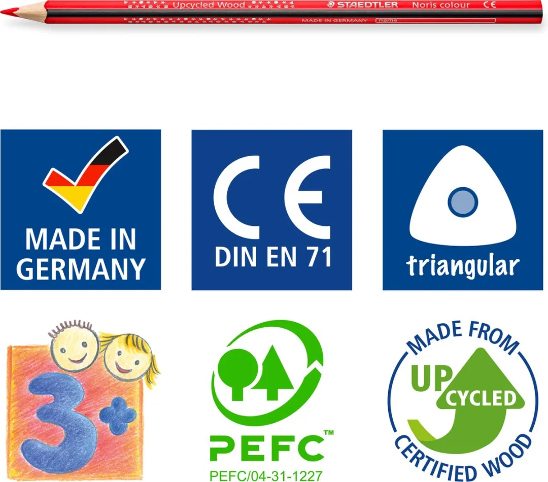 STAEDTLER Noris Colour Driekantig Kleurpotlood - 36 Stuks