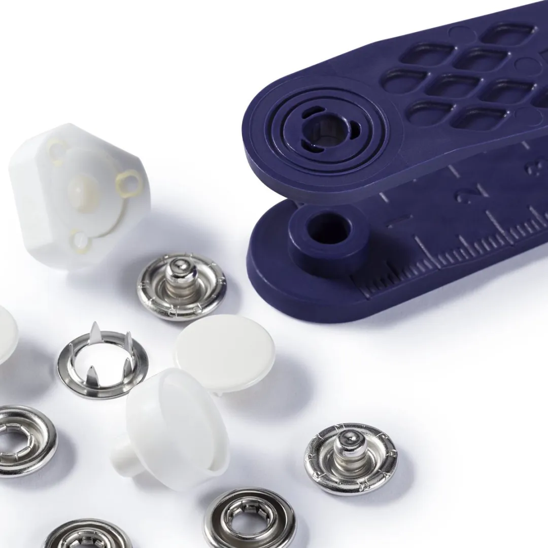 Prym Jersey Naaivrijdrukknoop 12mm - 6 Stuks Wit