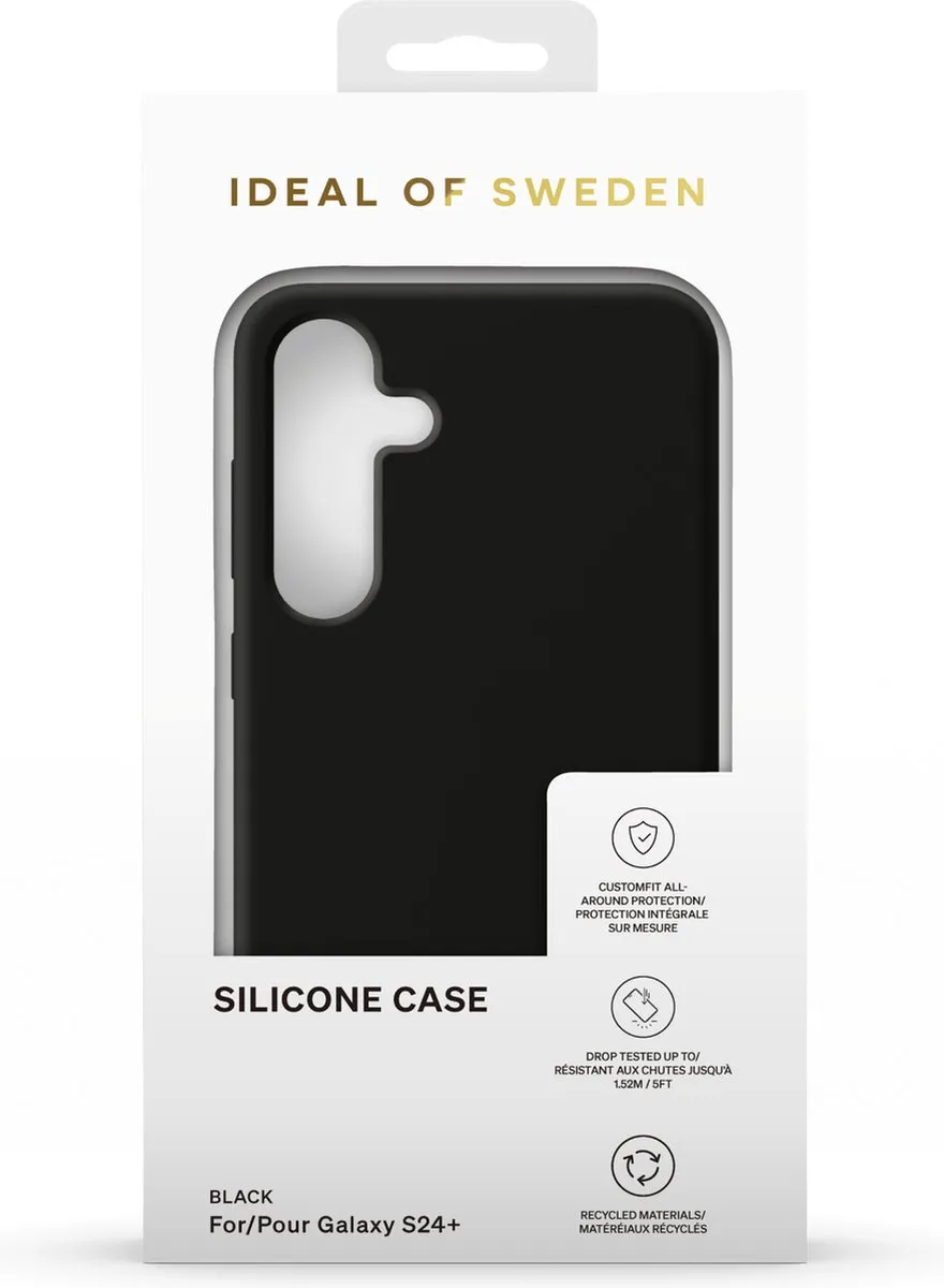 iDeal of Sweden Silicone Hoesje S24 Plus - Zwart