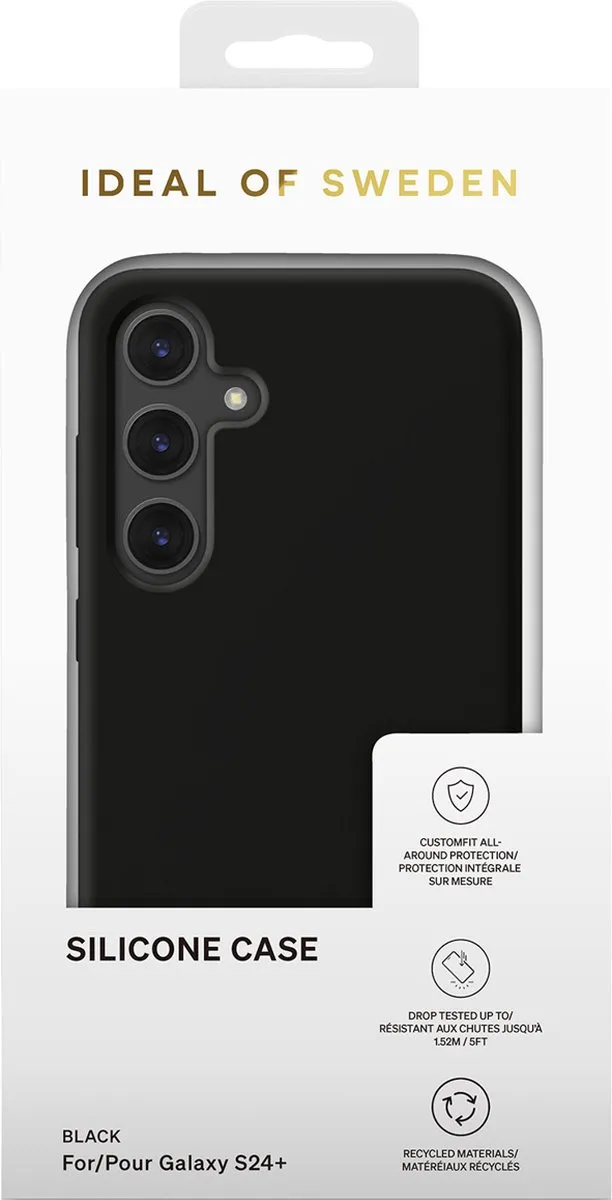 iDeal of Sweden Silicone Hoesje S24 Plus - Zwart