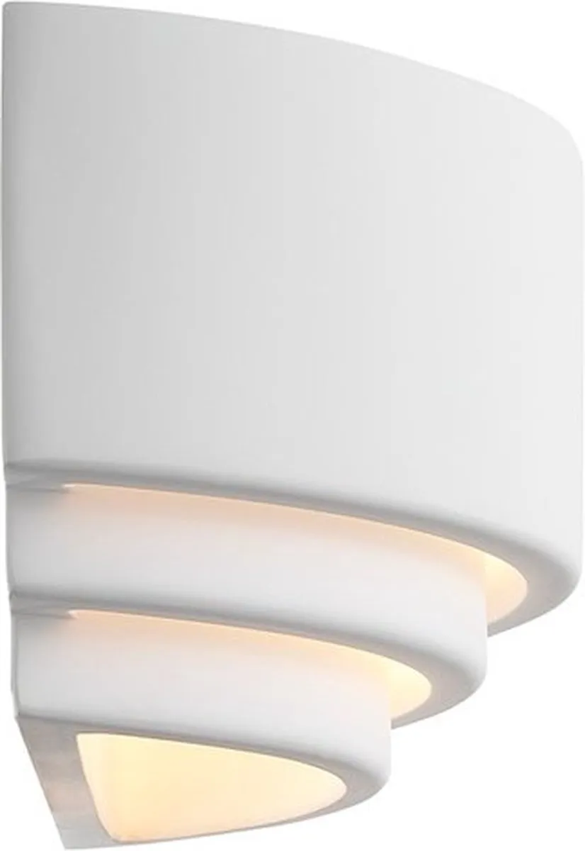 Nordlux Lancio Wandlamp Gips - 1x40W - Ø12,7cm - Wit