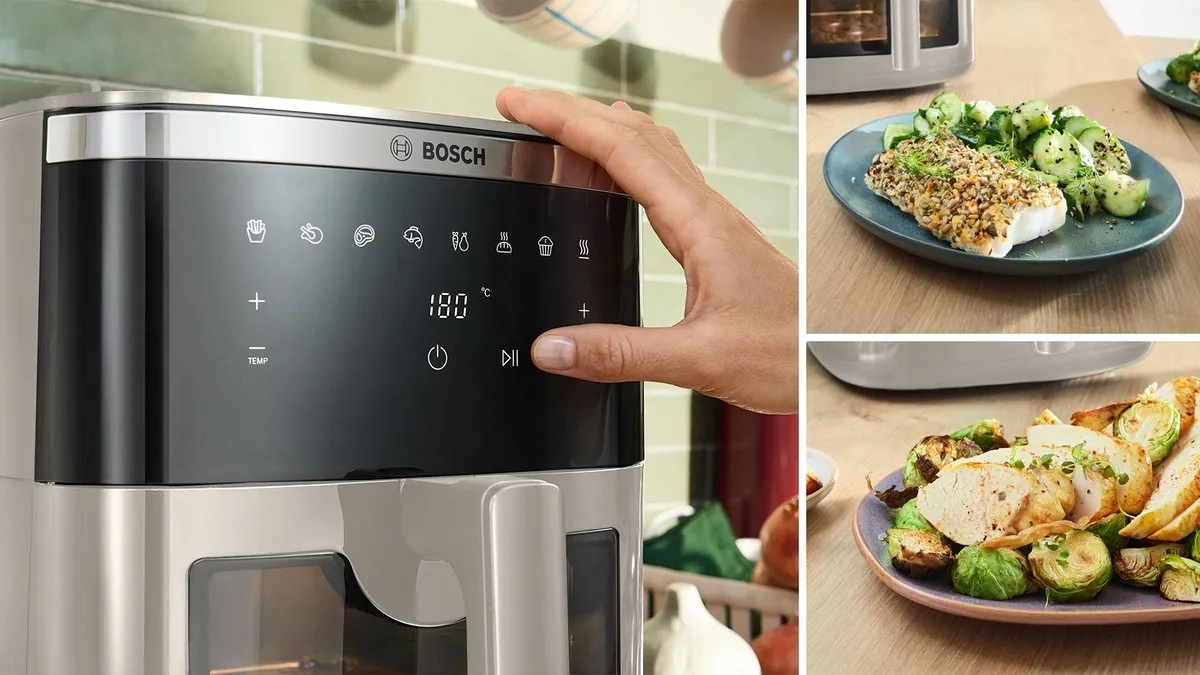 Bosch MAF671C0 Airfryer XXL Serie 6 - 7,2L - 1800W - Dark Cream