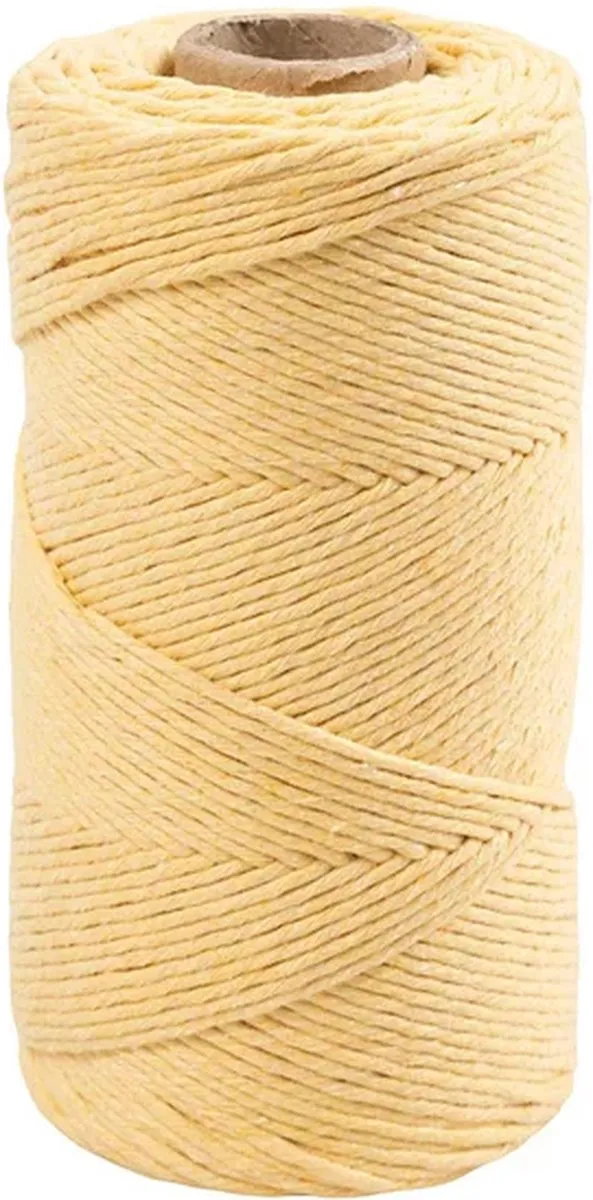 Creativ Company Macramé Koord 2mm - Lichtgeel