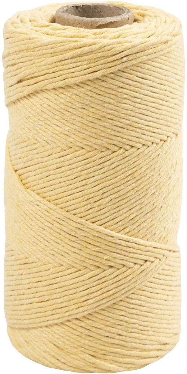 Creativ Company Macramé Koord 2mm - Lichtgeel
