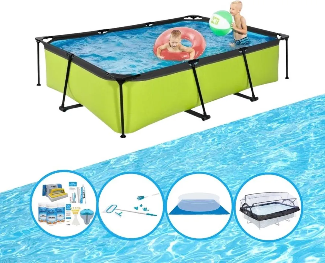 EXIT Toys Lime Zwembadpakket 300x200x65cm