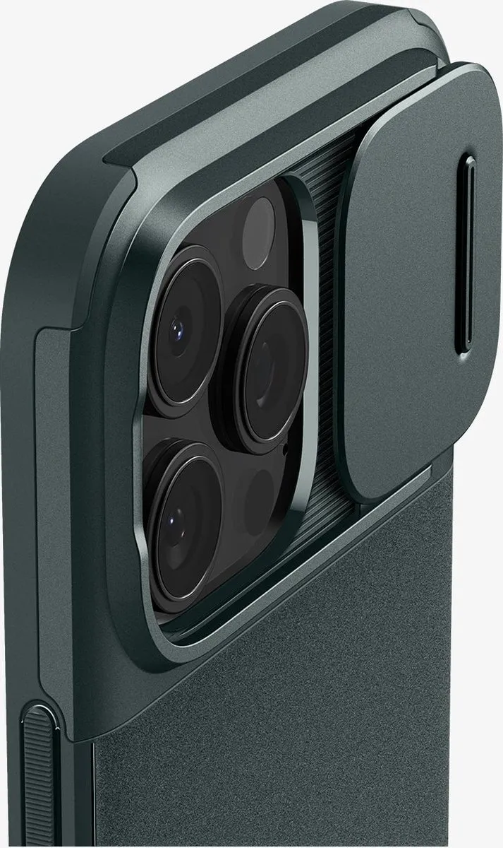 Spigen Optik Armor MagFit ACS08150 Hoesje - iPhone 16 Pro - Groen