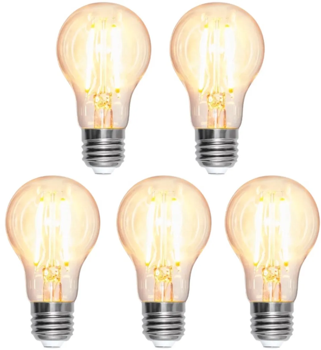 Star Trading Standaard Bol E27 8W Extra Warm Wit - 5 Stuks