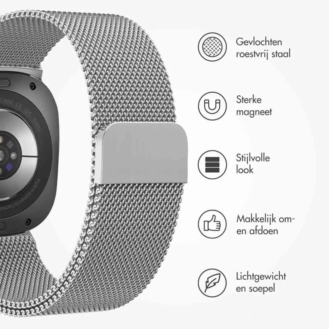 Imoshion Milanees Magnetisch Bandje Zilver - Samsung Galaxy Watch Ultra