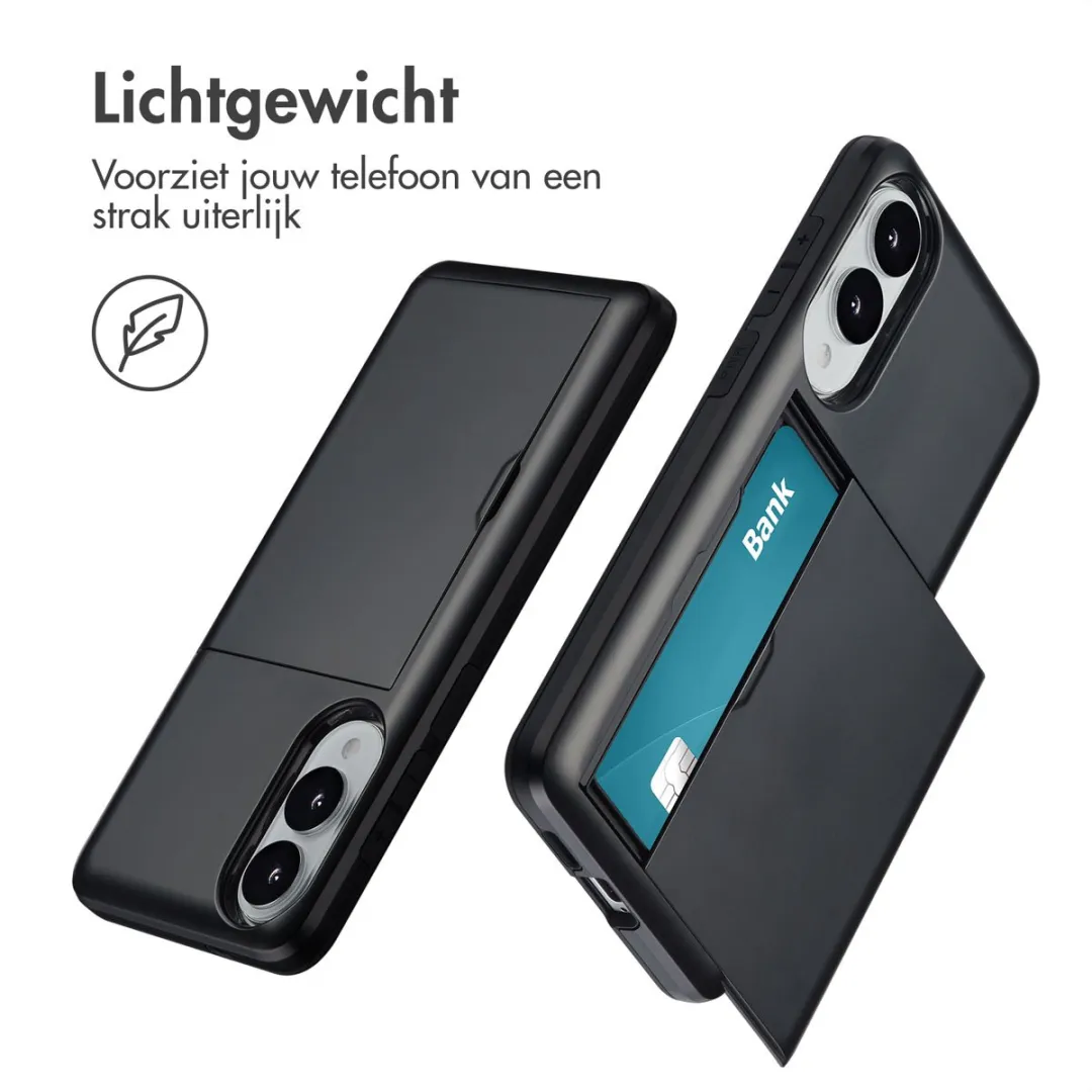 Imoshion Hoesje Samsung Galaxy S25 Edge - 2 Pasjes - Zwart