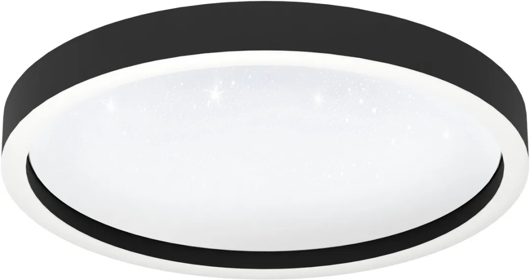 EGLO connect.z Montemorelos-Z Plafondlamp - Ø42cm - Zwart/Wit - RGB & Wit - Zigbee