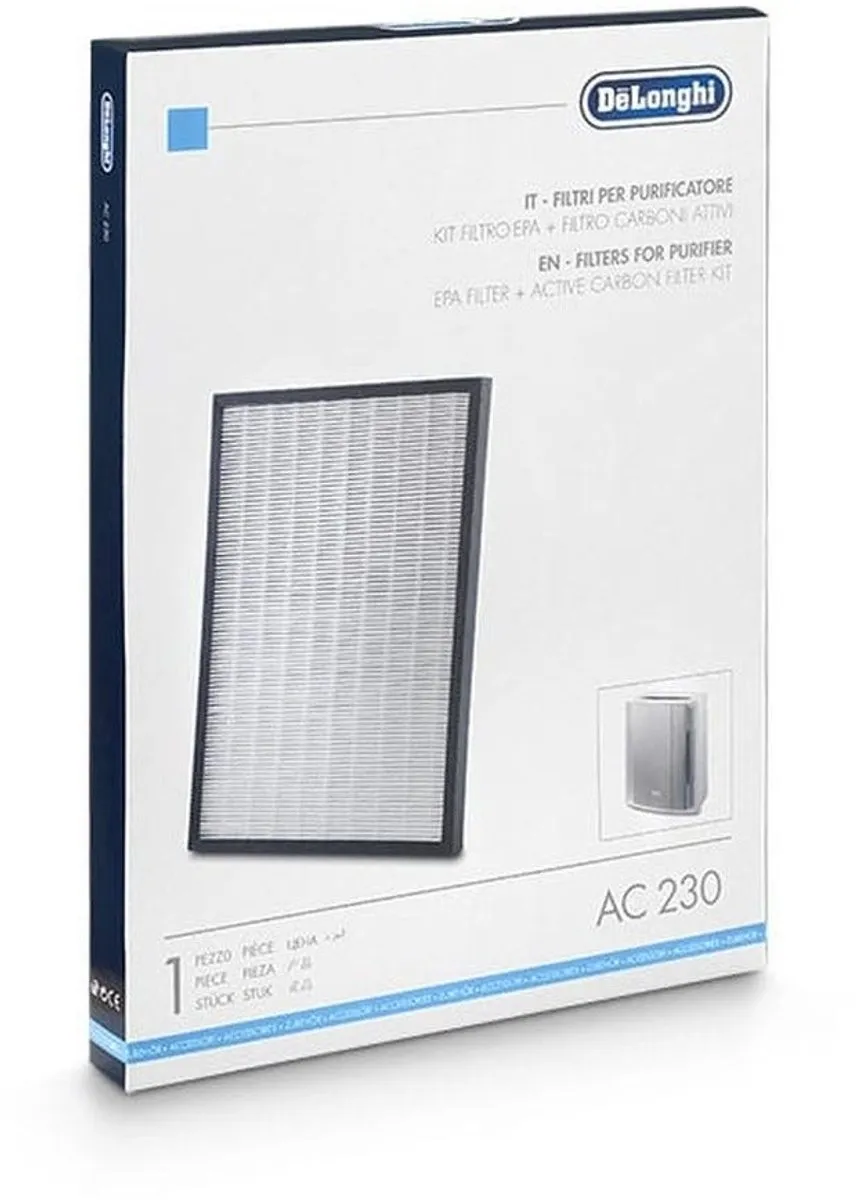 De'Longhi AC230 Filterset Luchtreiniger - Zwart