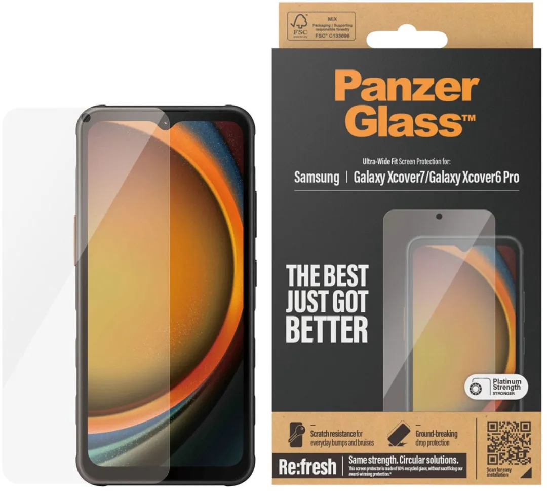 PanzerGlass PZ-7365 Screenprotector Samsung Galaxy Xcover 7 - Case Friendly