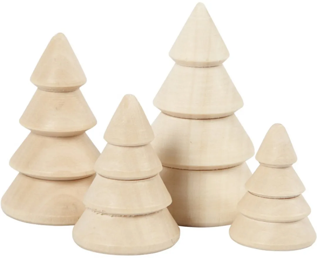 Creativ Company Kerstbomen van Hout