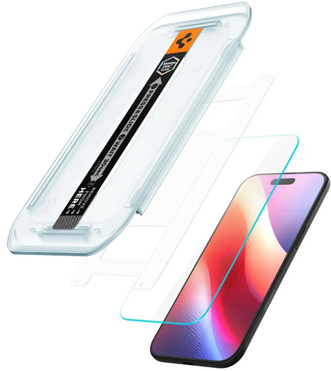 Spigen EZ Fit Glas.tR AGL09870 Screenprotector - iPhone Air