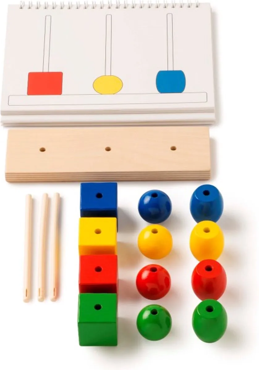 Toys for Life 'Bouw de toren' - Vormen en kleuren leren - Educatief speelgoed - Sensorisch speelgoed - Spelend leren Motoriek - Fijne motoriek speelgoed - Houten speelgoed - Speelgoed 3 tot 6 jaar