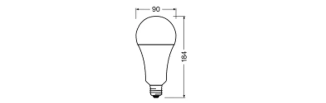Osram E27 LED Lamp 24.9W 2700K - Mat