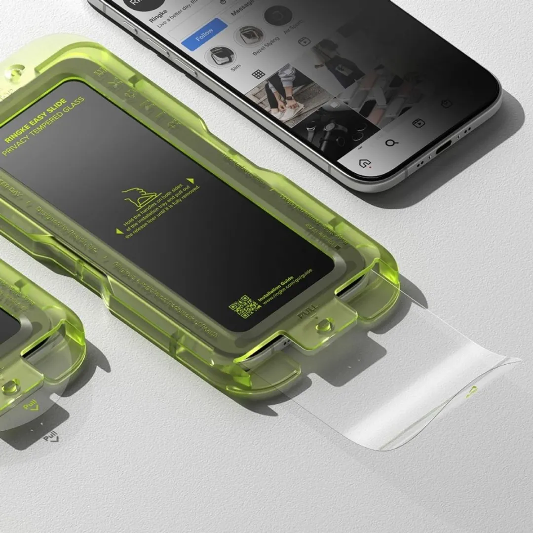Ringke Easy Slide Privacyglas iPhone Air 9H - 2 Stuks
