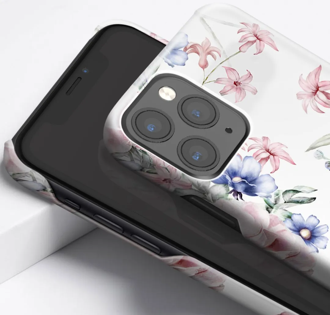 iDeal of Sweden iPhone 11 Pro Fashion Case Floral Romance - Wit/Blauw/Roz