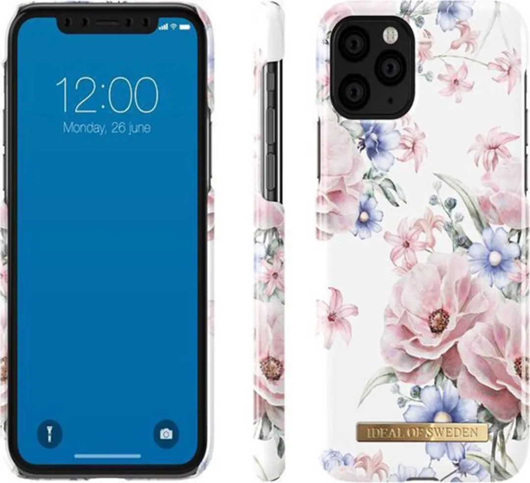 iDeal of Sweden iPhone 11 Pro Fashion Case Floral Romance - Wit/Blauw/Roz