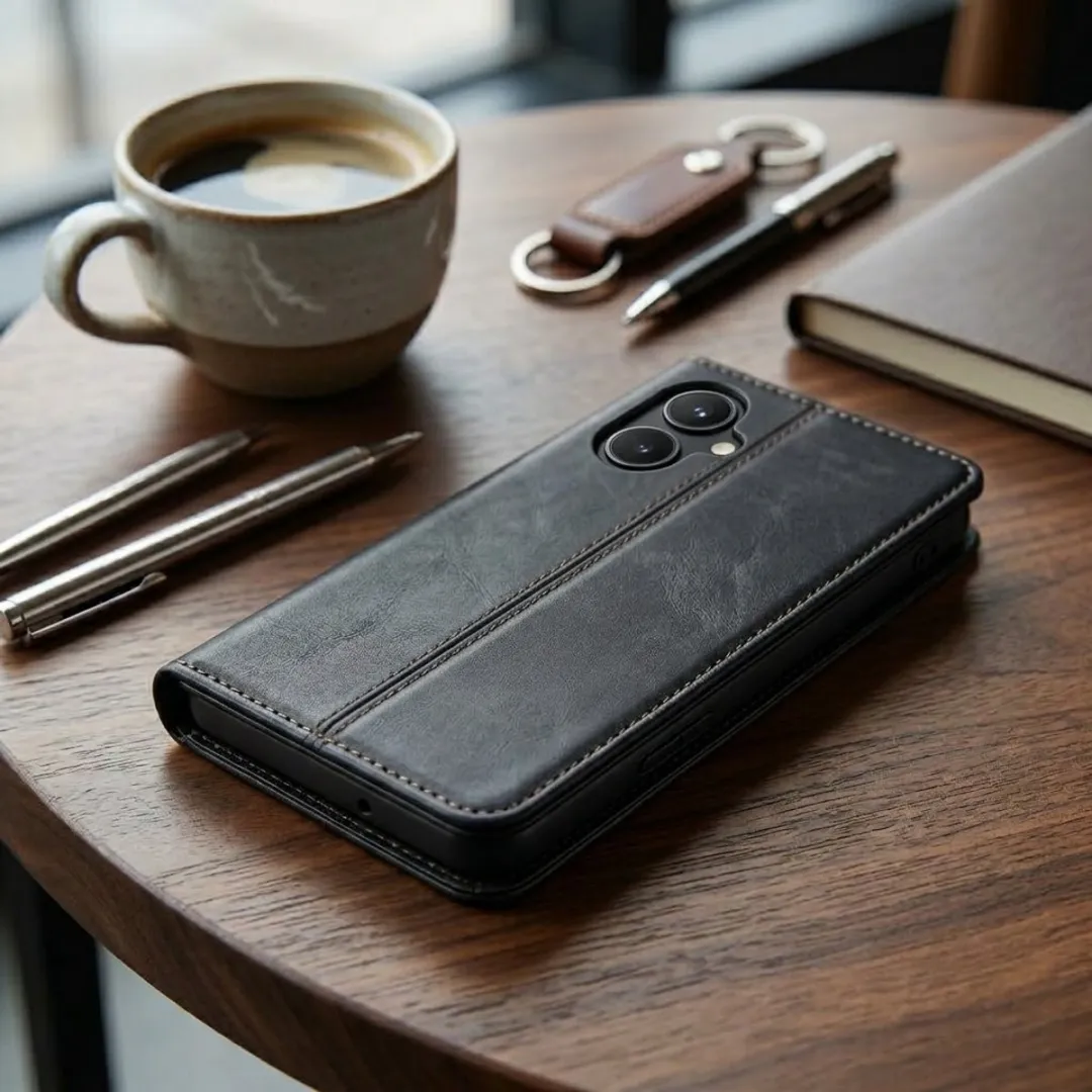 NUVEX Wallet Case iPhone 16 Plus - Zwart
