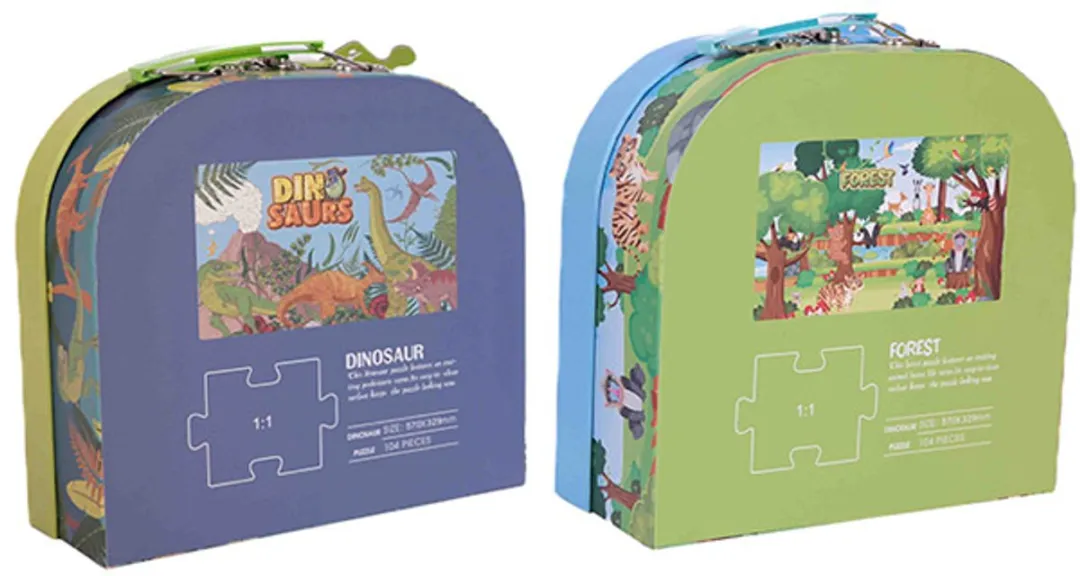 PIA Soft Toys Dinosaurus Puzzelbox 104 Stuks - 21x21cm - afbeelding 6 van 6