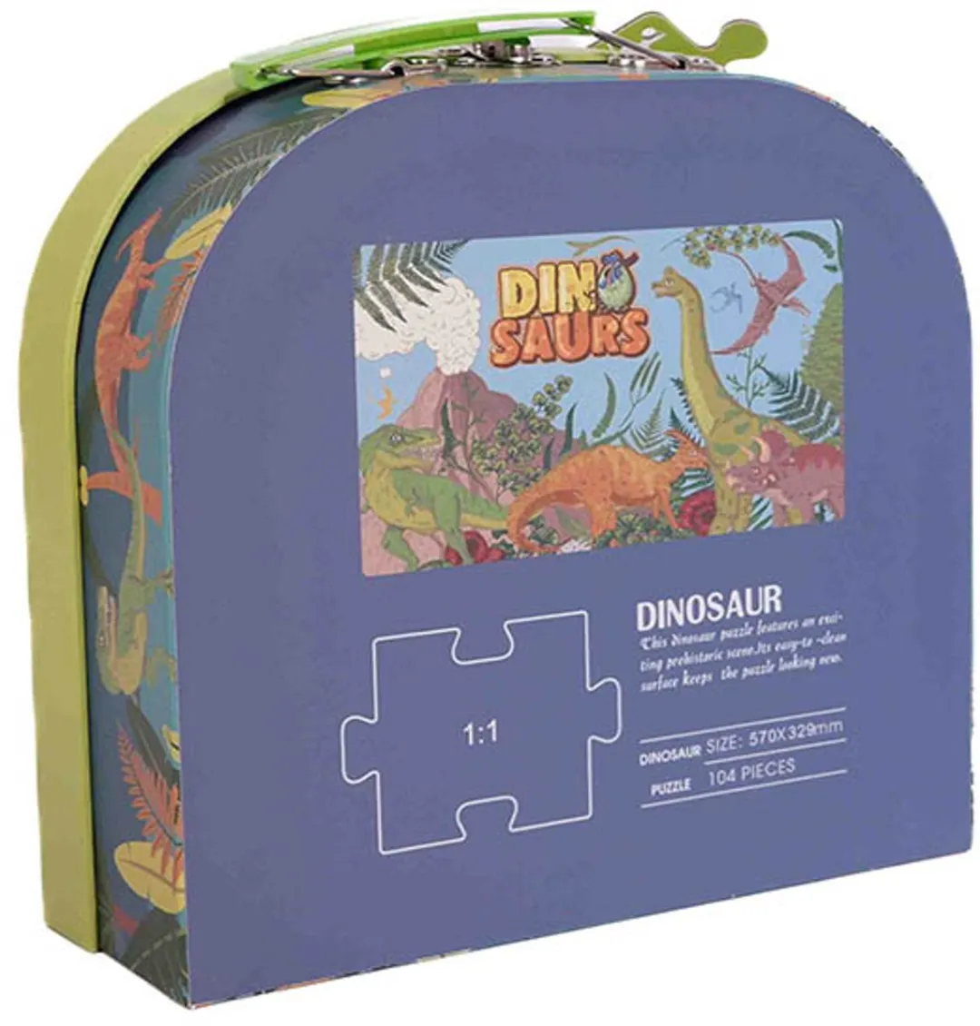 PIA Soft Toys Dinosaurus Puzzelbox 104 Stuks - 21x21cm