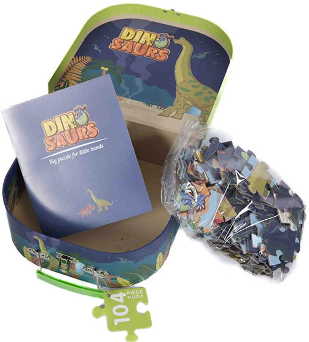PIA Soft Toys Dinosaurus Puzzelbox 104 Stuks - 21x21cm